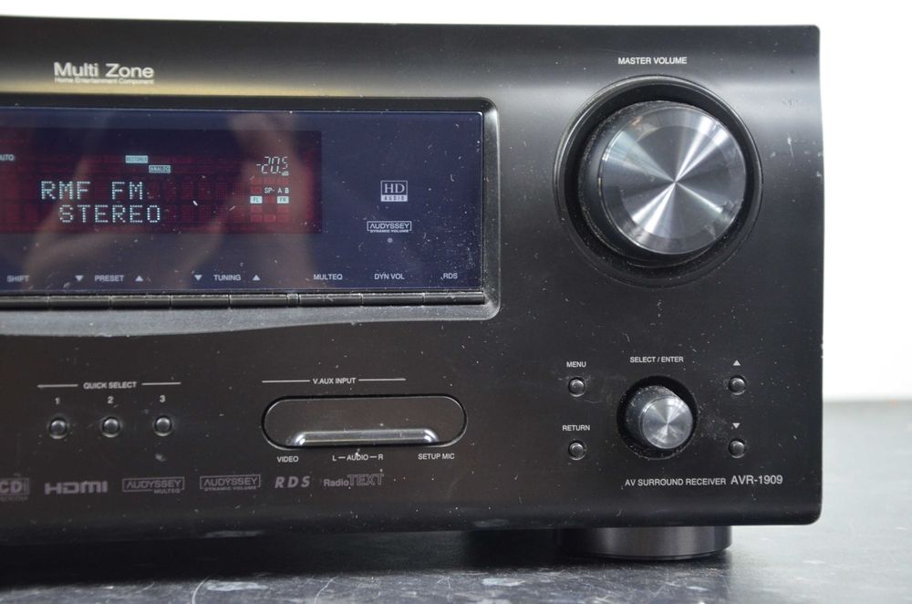 Amplituner Denon AVR-1909 7.1 czarny oryginał okazja