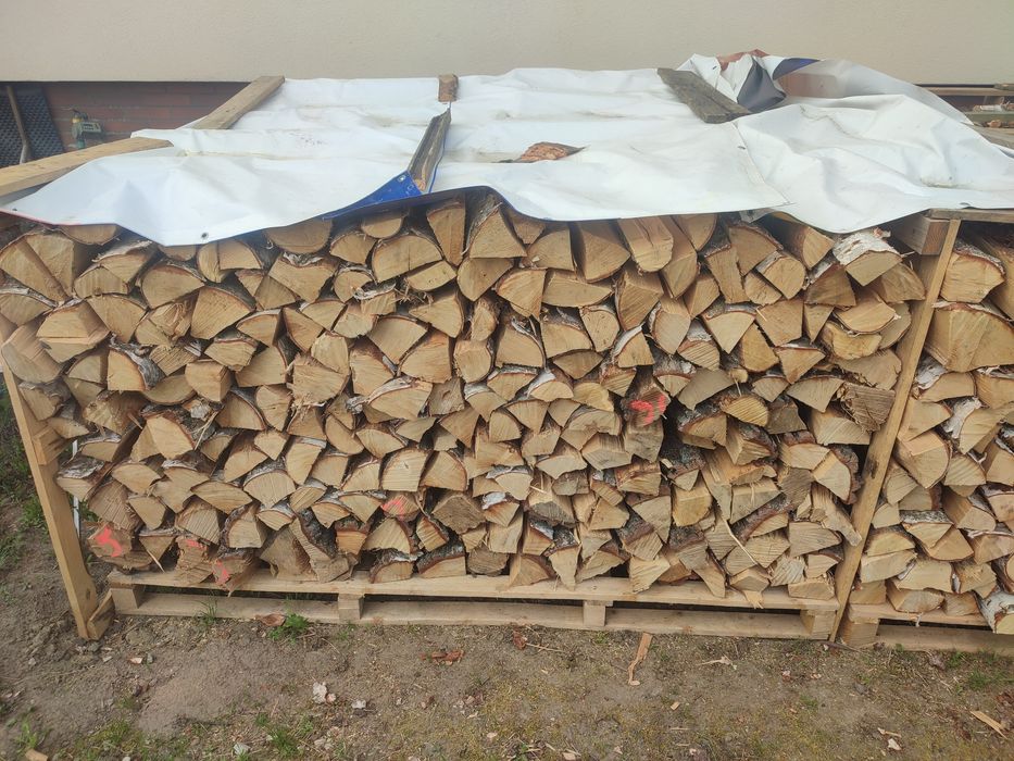 Drewno kominkowe połupane we workach 12 kg