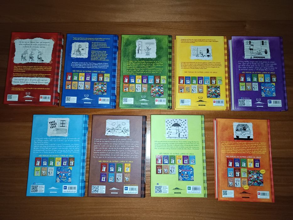 Coleção "Diário de um Banana" Livros 1-9