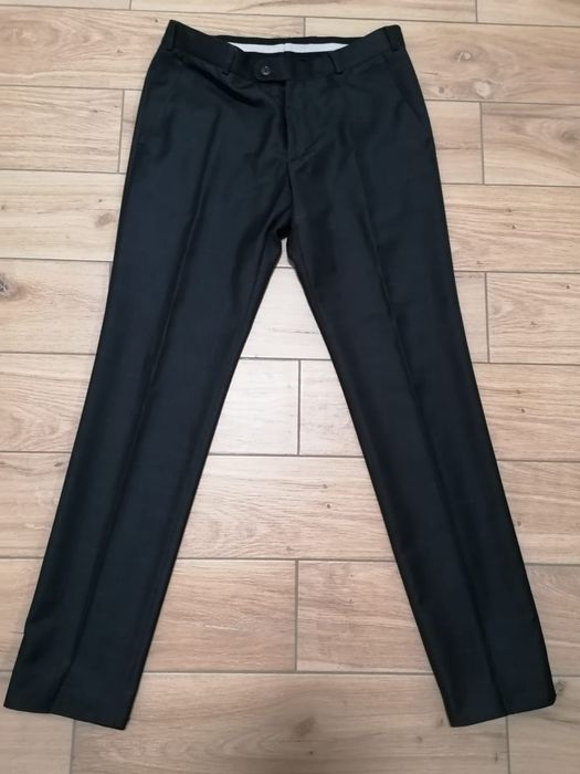 Garnitur męski SLIM polska firma RECMAN 182/86 grafit Ślub wesele