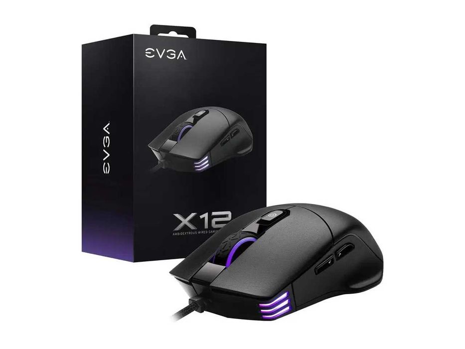 Ігрова мишка EVGA X12 Black / White Pixart 3389