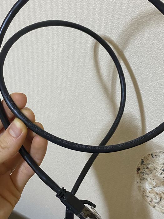 Мережевий кабель для інтернету BOROFONE BUS01 1m /RJ45/cat-6| чорний