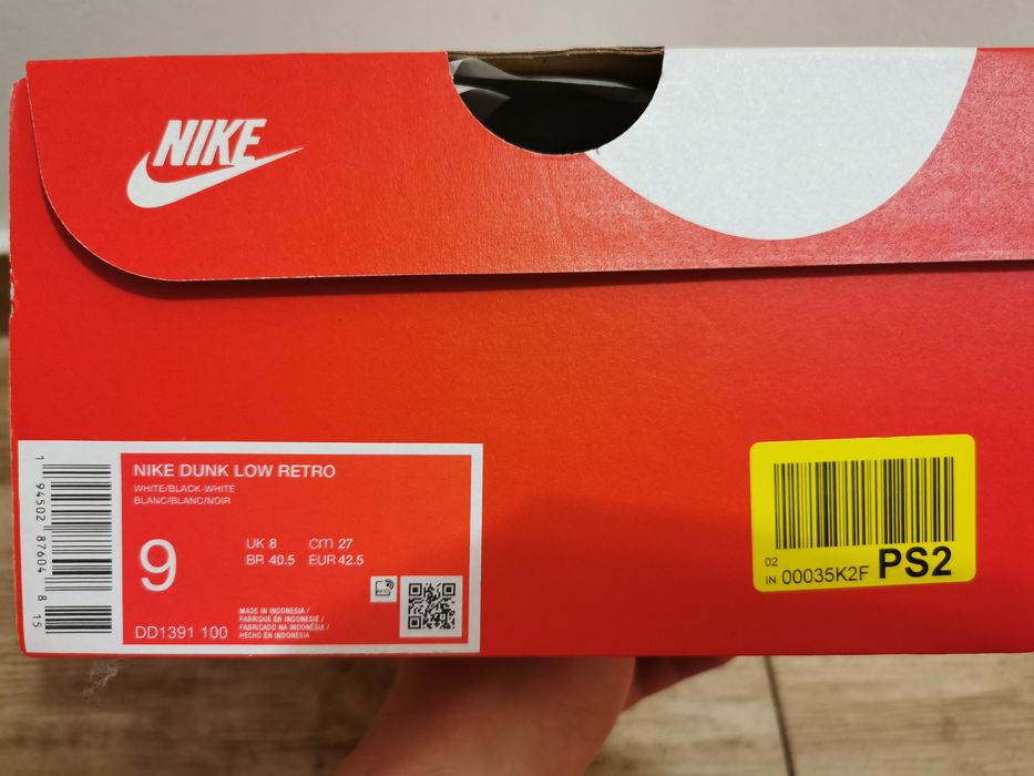 Nike Dunk Low Retro Panda 42.5