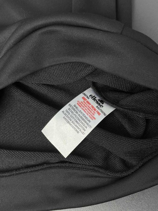 Черное Худи Ellesse — Толстовка Еллис — Big Logo — XS S M L XL