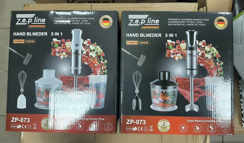Мощный!Германский ручной блендер Zepline-zp 074 5 в 1, 1500 Вт