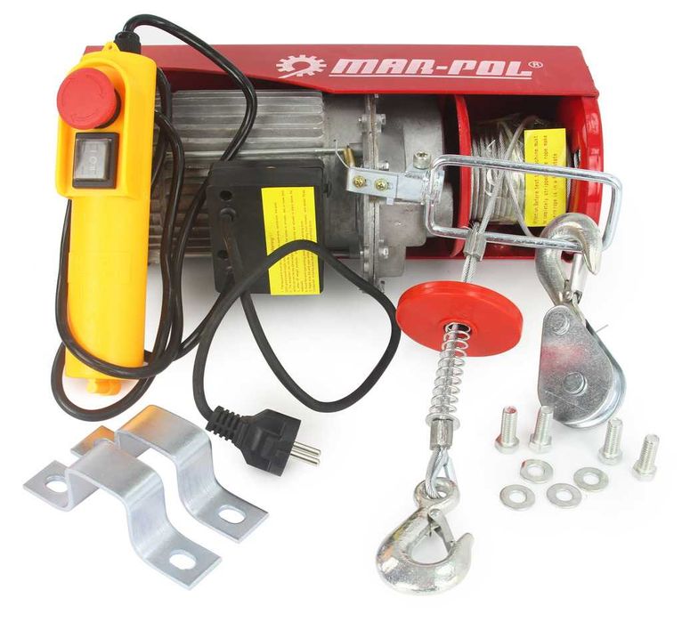 Wyciągarka wciągarka elektryczna linowa 300/600kg M80790 NOWA