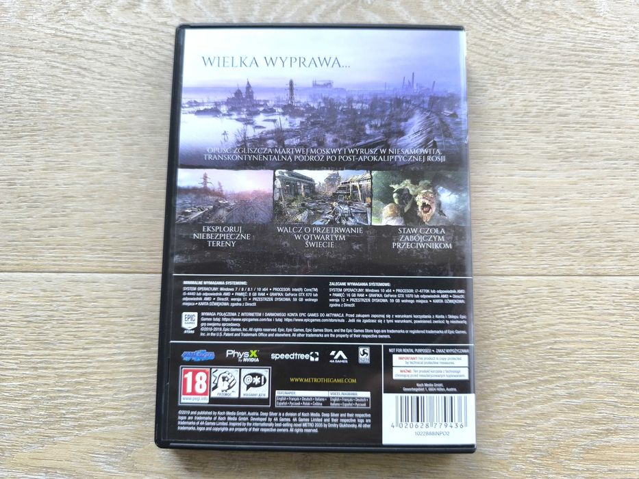 Metro Exodus [PC] (POLSKA WERSJA) Wydanie Premierowe + PLAKAT - BOX