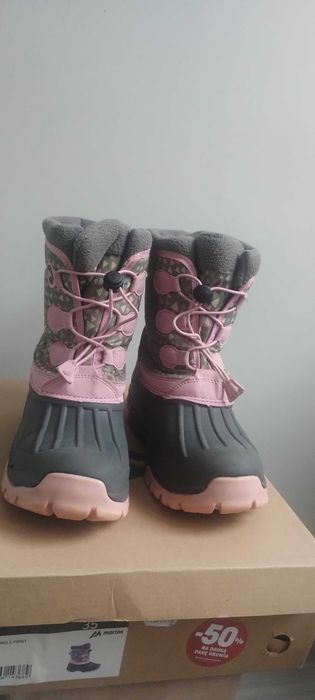 Śniegowce buty zimowe dziewczęce Martes Lilian Jr Grey