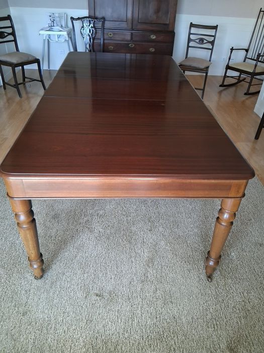 Mesa Jantar Extensível XXL em Mogno