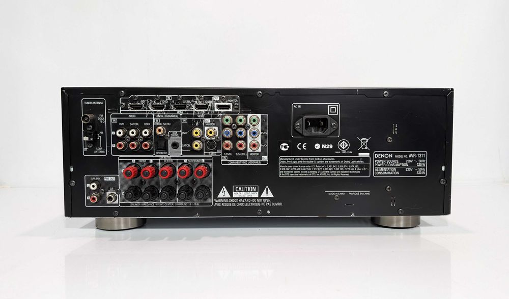 5.1 Ресивер Denon AVR-1311, має 110 Вт/канал/HDMI/ЦАП/Full HD/3D/Dolby