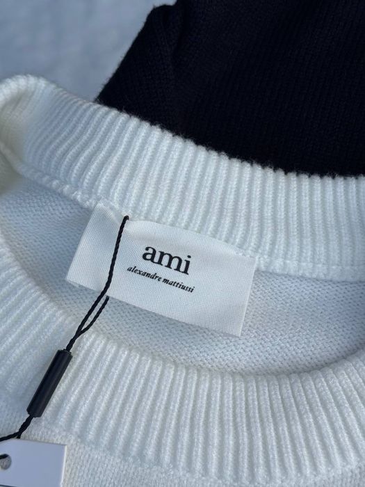 ‼️АКЦІЯ‼️Стильний світер AMI (Ami Paris) чорний та білий