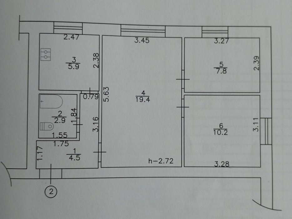Продаж 3-кімнатної квартири в Богуславі