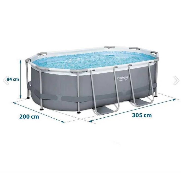 Каркасний басейн Bestway 5614A Power Steel 305 х 200 х 84 см