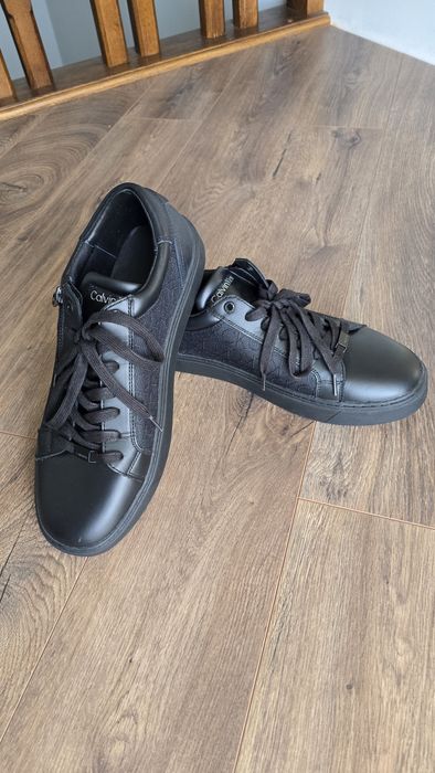 Оригінальні шкіряні кросівки/кеди Calvin Klein (CK) Black. Нові.