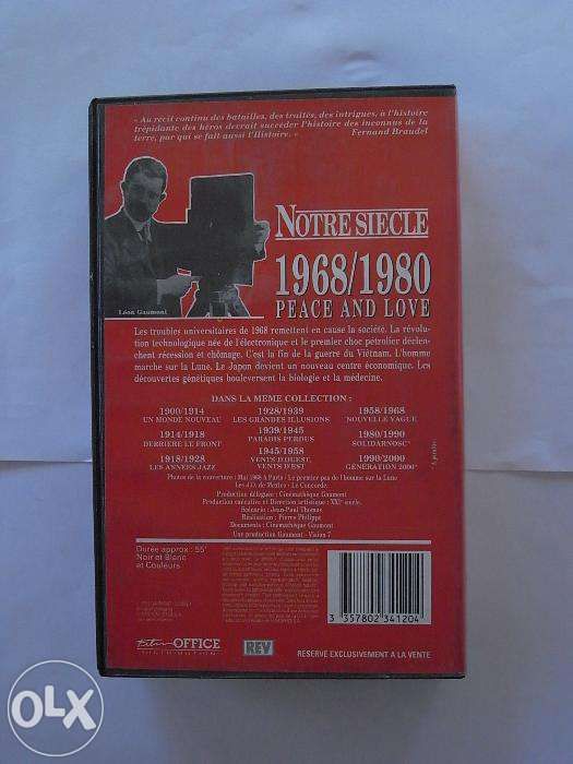 Cassete Video 1968/1980 Peace and Love