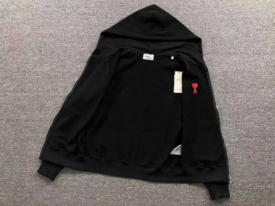 Оверсайз зіп-худи AMI Paris кофта худі Ами Париж