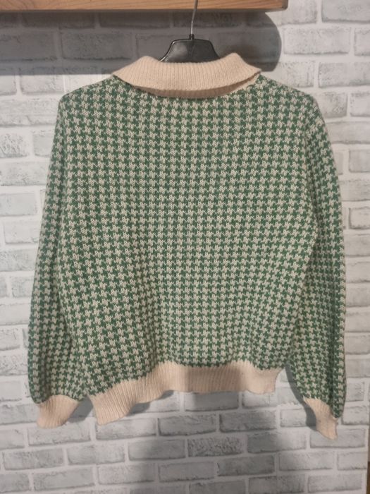 Ciepły sweter damski w pepitkę Shein S