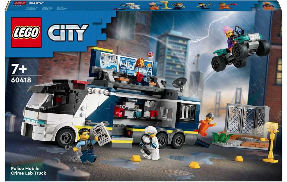 LEGO City 60418 Mobilne laboratorium kryminalistyczne policjantów