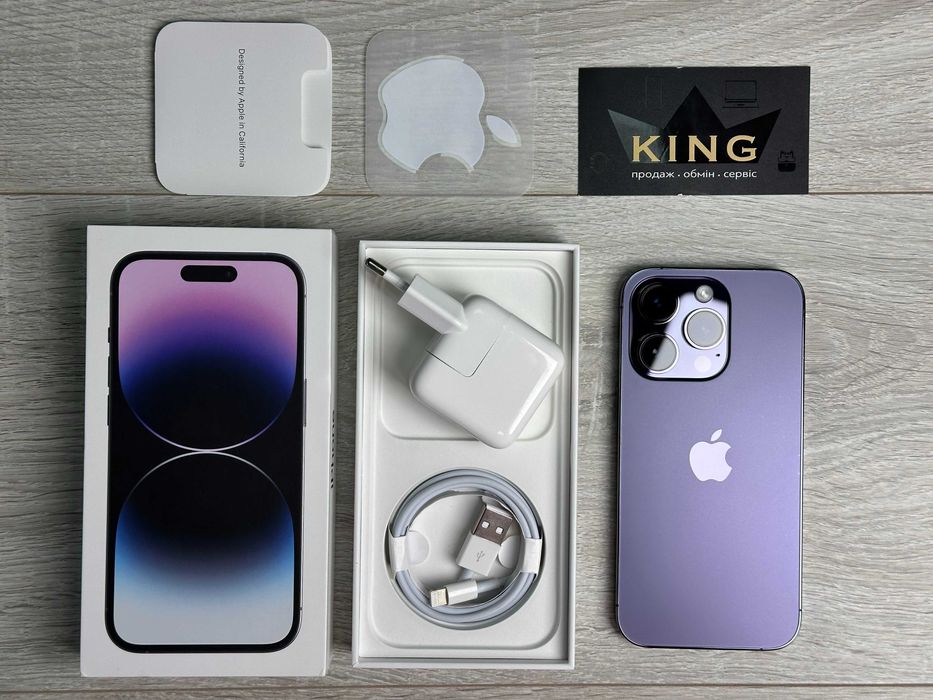 Apple iPhone 14 Pro - 256GB - Deep Purple Neverlock ІДЕАЛ 100% АКУМ