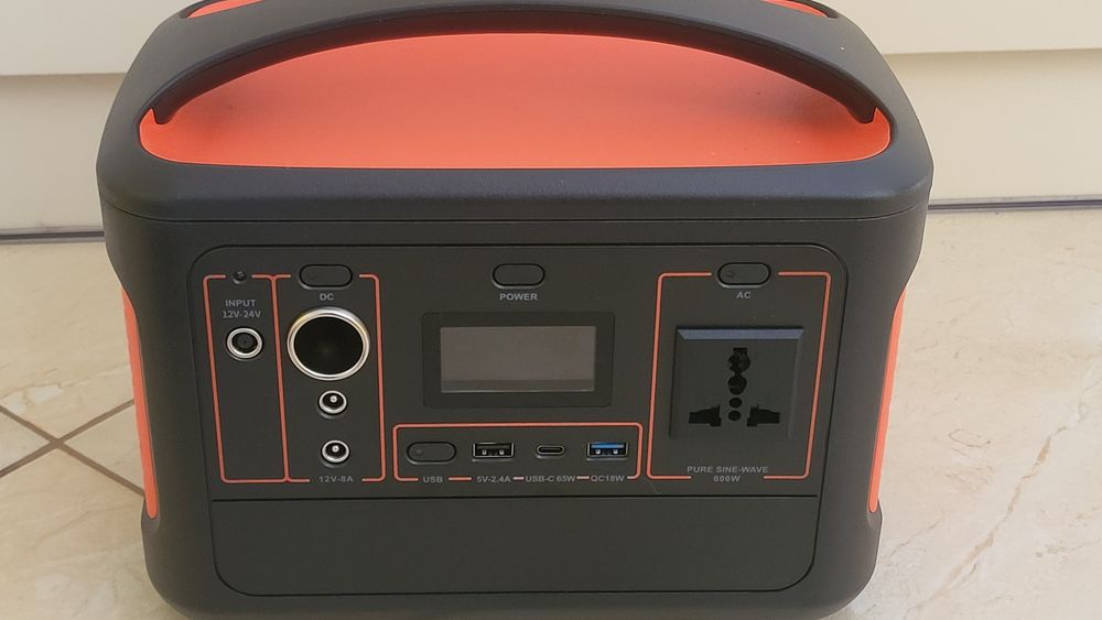 Портативна зарядна ствнція YW500 600W, чистий сінус!