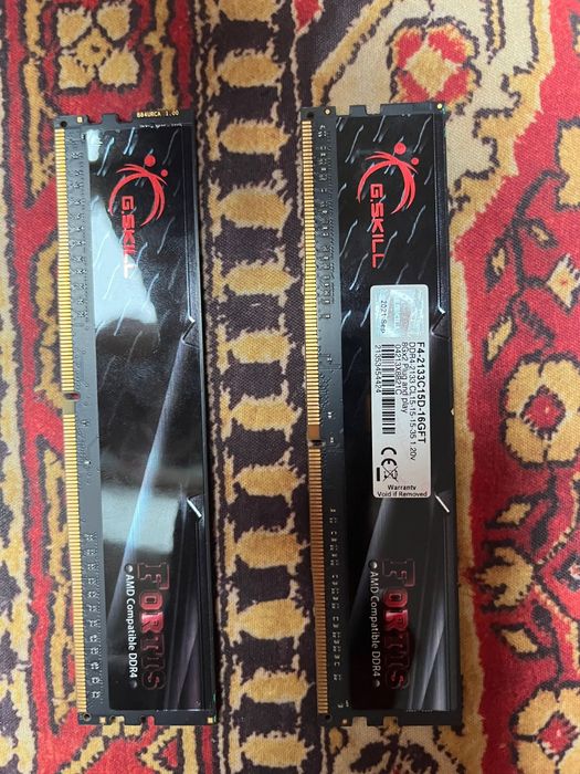 G.SKILL 16gb(2x8) DDR4 2444mhz CL15