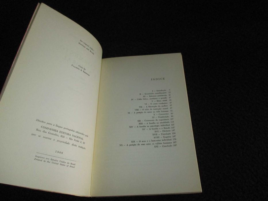 Livro O Casamento e a Moral Bertrand Russell