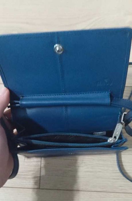 Granatowa mini torebka Wittchen