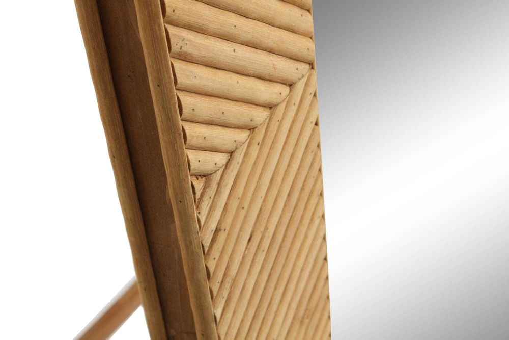 Espelho de Pé de Rattan - TRENDY By Arcoazul