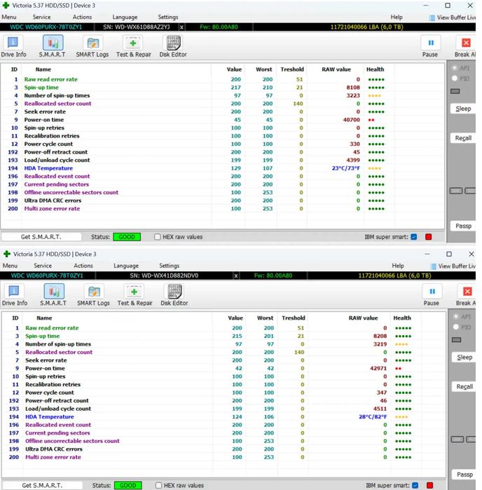 HDD WD Purple 3TB / 6TB