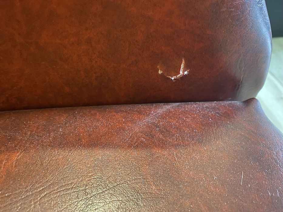 Sofa pele vintage