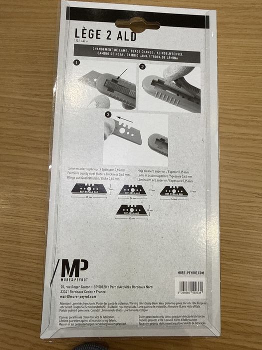 X-ato de segurança Mure & Peyrot detectavel Industria Alimentar