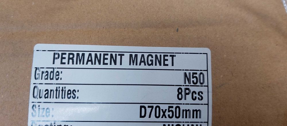 Magnes neodymowy do poszukiwań 70x60 N50 silny duży mocny Magtom
