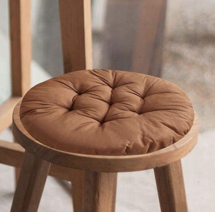 Podkładki na krzesła ogrodowe, wyściełana poduszka, okrągła