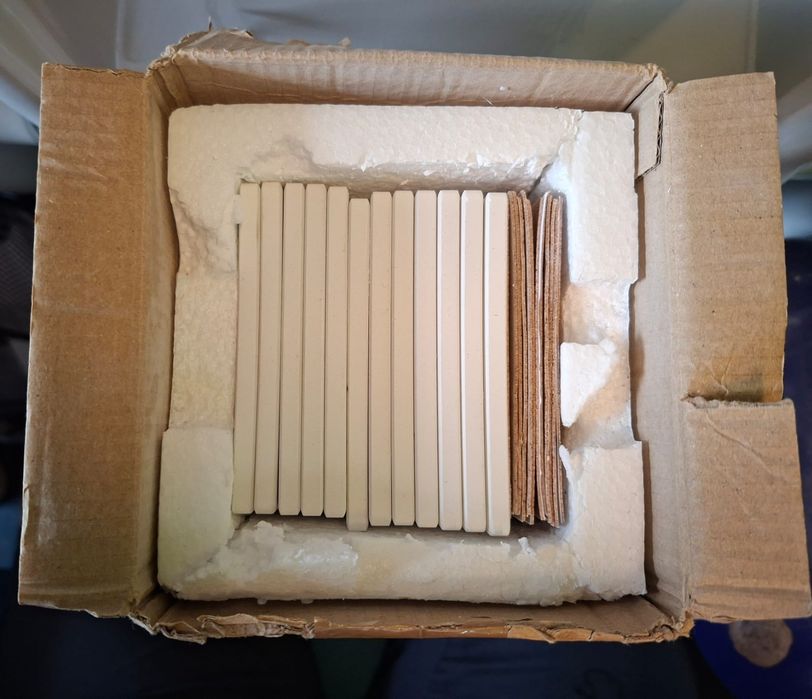 Lote de 12 Azulejos para Pintura com Base Autocolante