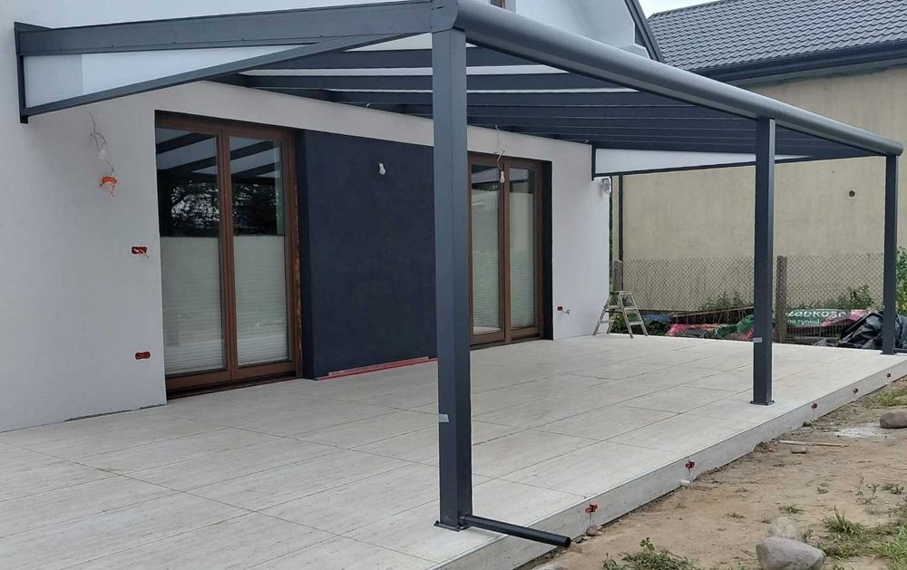 Tarasy konstrukcja aluminiowa Tarasystem zabudowa poliwęglan Premium