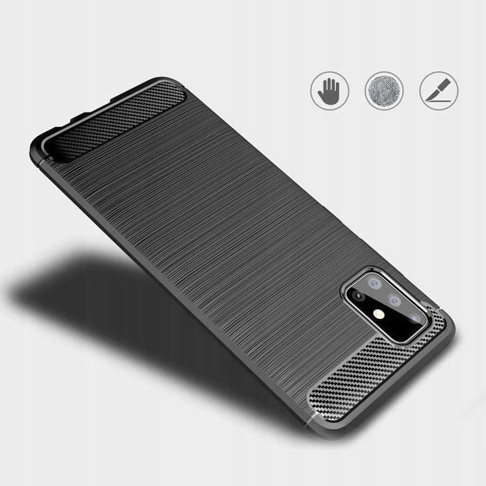 Spacecase Carbon Galaxy A71 czarny