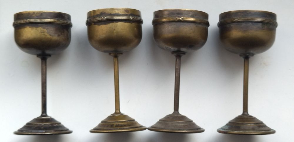 Рюмки для ликера. Бронза 20-30 годы.