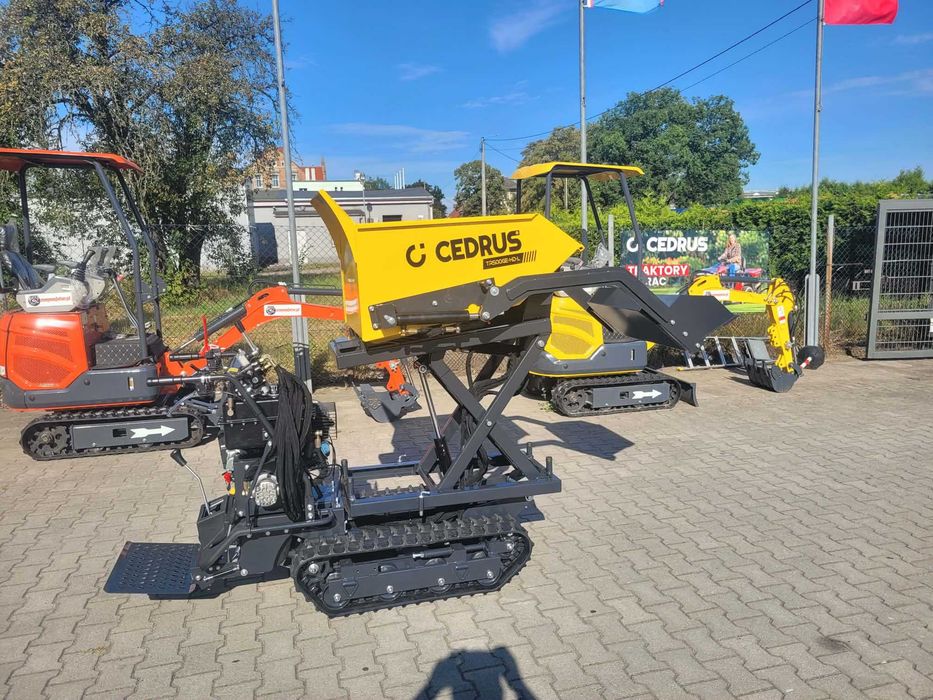 Transporter spalinowy Cedrus gąsienicowy z ładowaczem CEDTR500G-L