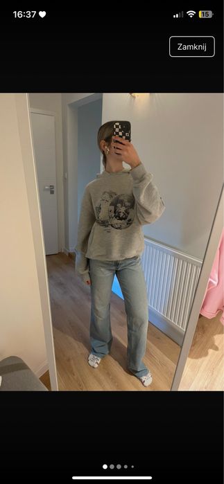 Dzinsy wide leg ZARA