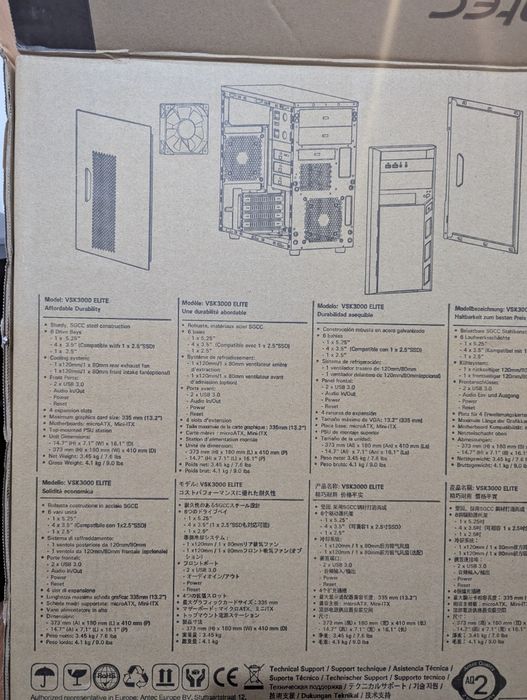 Caixa mATX Antec VSK3000 ELITE64739150428289122