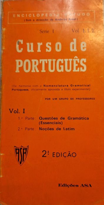 Manual escolar de português anos 70