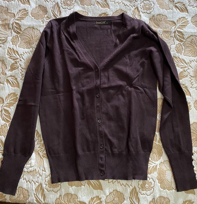 Casaco malha castanho NOVO