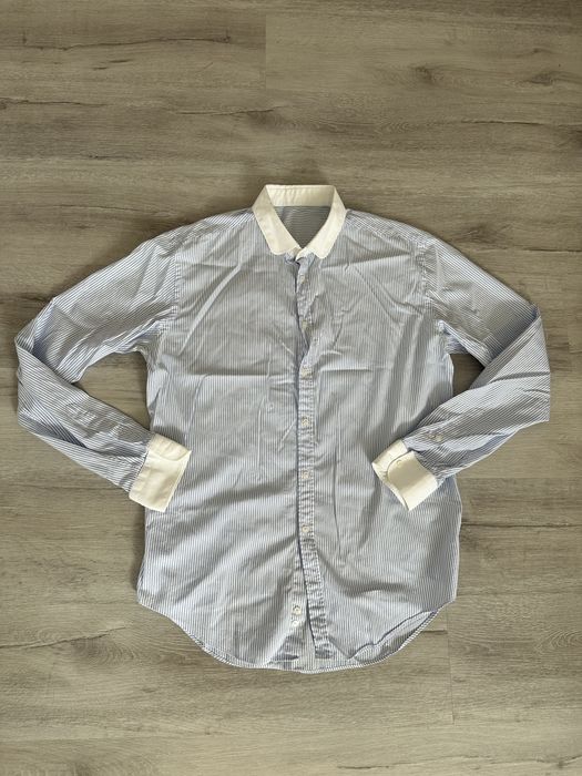 Koszula męska z długim rękawem, koszula męska rozmiar L