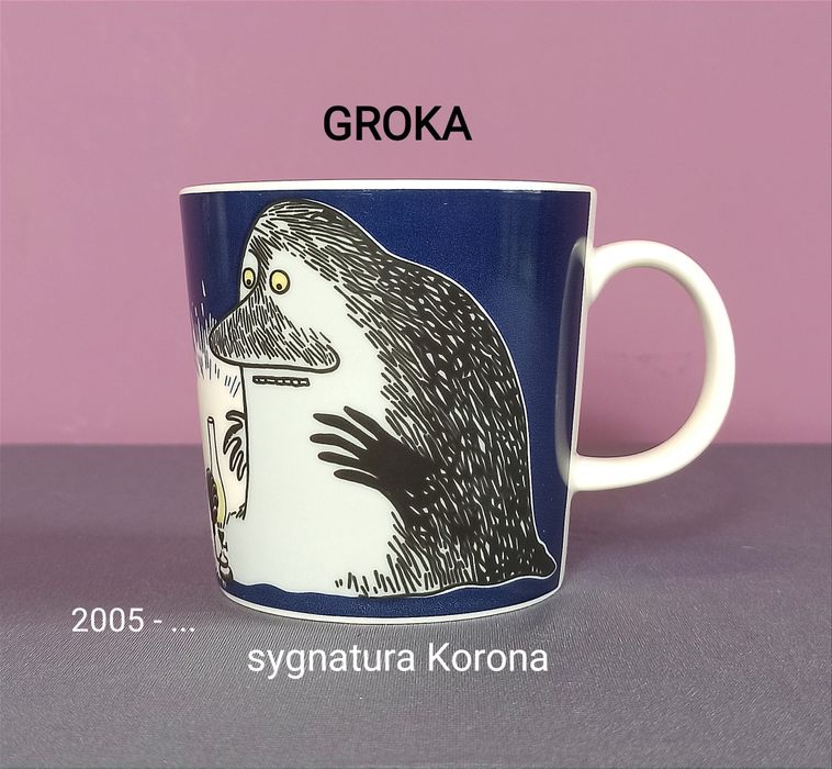 Muminki KUBEK Moomin Arabia Finland - sygnatura korona - BUKA