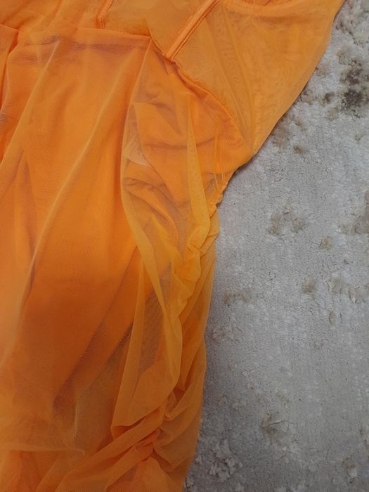 Sukienka marszczoną mini body sexy letnia plażowa dekolt s m