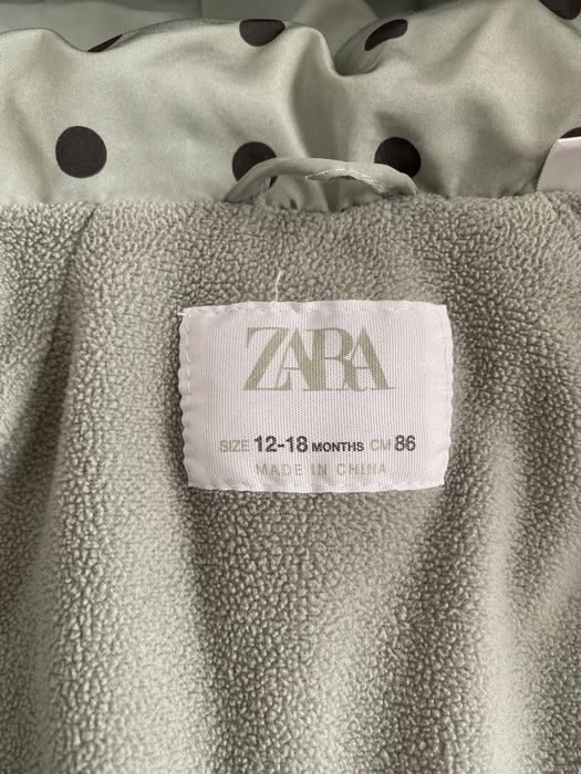 Kurtka zimowa w kropki zara 86
