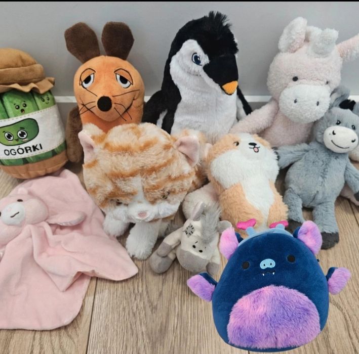Zestaw maskotek pluszaków przytulanek