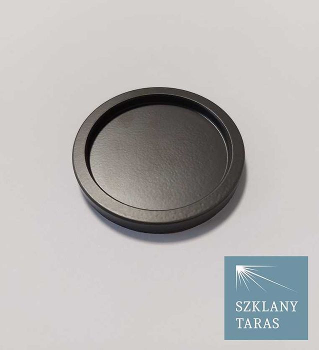 Uchwyt do drzwi szklanych przesuwnych stal nierdzewna ANTRACYT 2 szt.