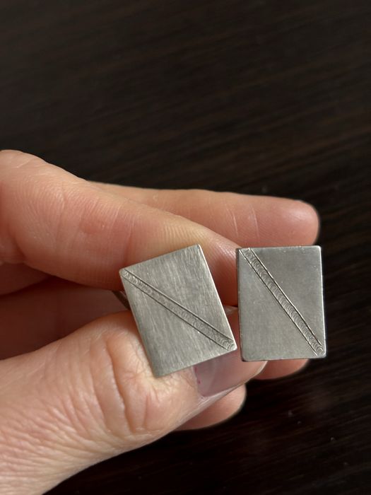 Srebrne spinki do mankietów 925 vintage klasyczne eleganckie