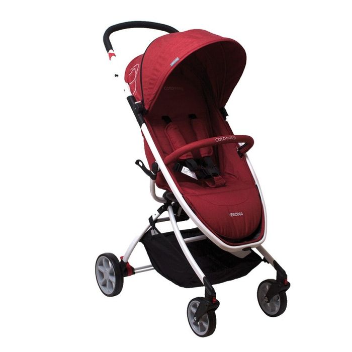 Coto Baby Verona Red linen візок прогулянковий коляска